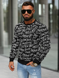 Men's Sweatshirt - Black OZONEE JS/8B1188/3