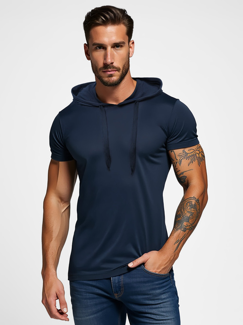 Men's T-shirt - Navy Blue OZONEE JS/8T89/25Z