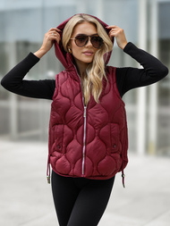 Women's Gilet - Burgundy OZONEE JS/5M3235/1