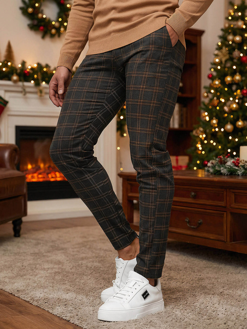 Men's Chinos - Anthracite OZONEE DJ/5632Z