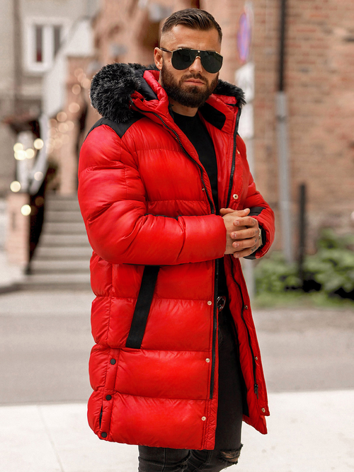 Men's Winter Jacket - Red OZONEE O/M800Z