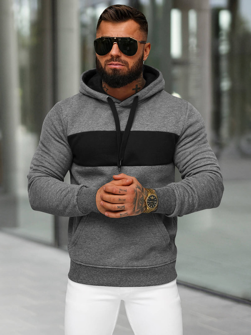 Men's Hoodie - Anthracite OZONEE JS/8B1315/5