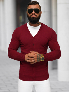 Men's Jumper - Burgundy OZONEE NB/MM6006/7Z