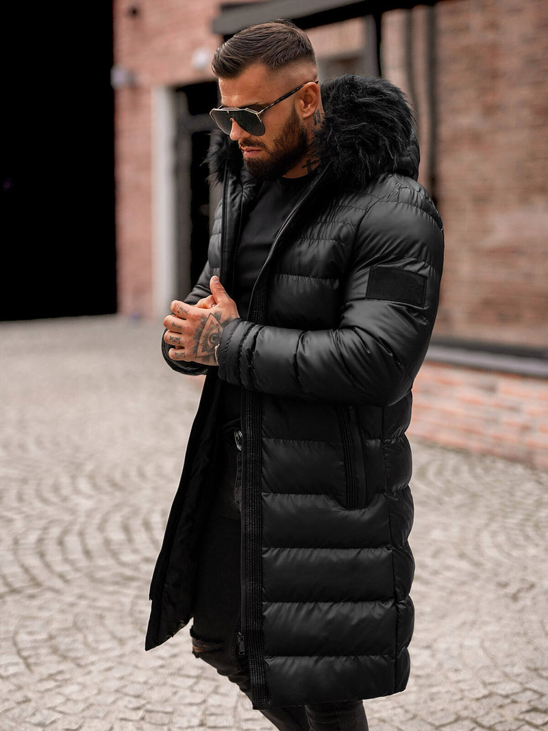 Men's Winter Jacket - Black OZONEE O/M801Z