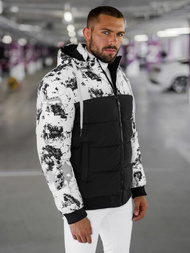 Men's Winter Jacket - White/Black OZONEE JS/31M5030/392Z