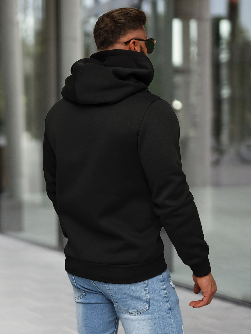 Men's Hoodie - Black OZONEE O/TT30508