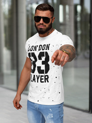 Men's T-shirt - White OZONEE JS/8B1388/1