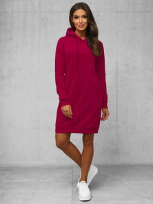 Women's Hoodie - Burgundy OZONEE JS/YS10005/21Z