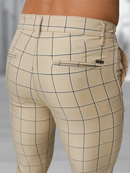 Men's Chino Trousers - Beige OZONEE DJ/5522Z