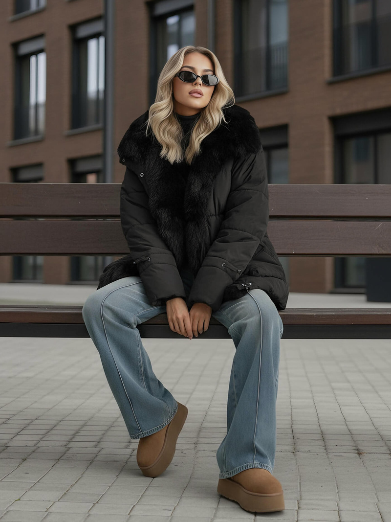 Women's Jacket - Black OZONEE JS/16M9185/392