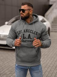 Men's Hoodie - Dark Grey OZONEE JS/8B1356/5