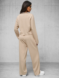 Two-piece tracksuit set beige OZONEE O/XYS3230