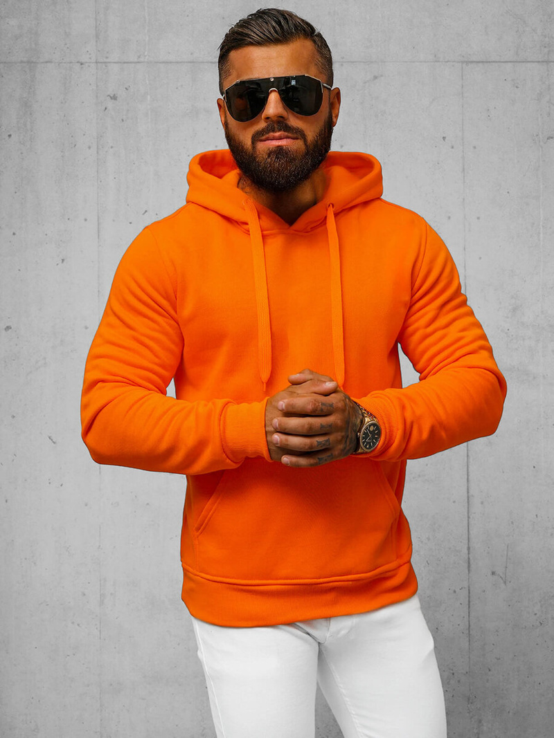 Men's Hoodie - Orange OZONEE JS/2009Z