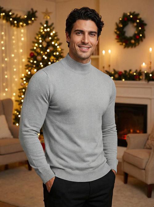 Men's Jumper - Grey OZONEE V/V24503Z