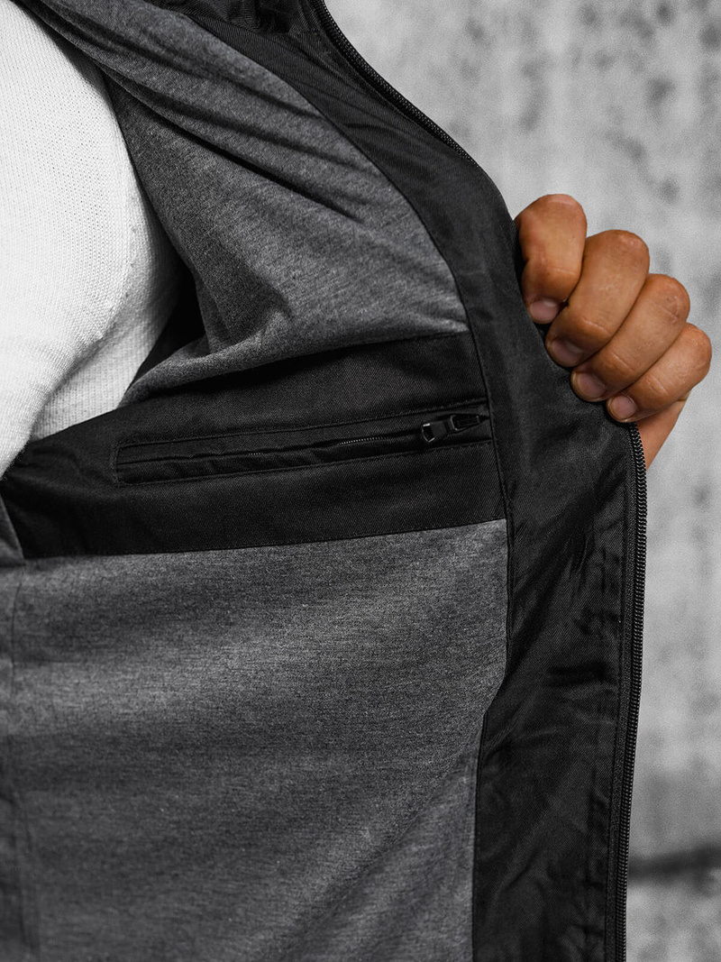 Men's Jacket - Black OZONEE JS/22M311/392