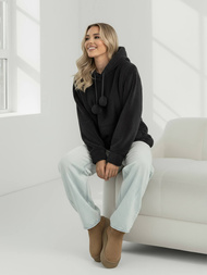 Women's Hoodie - Black OZONEE JS/HH192/3