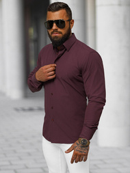 Men's Shirt - Burgundy OZONEE O/V116