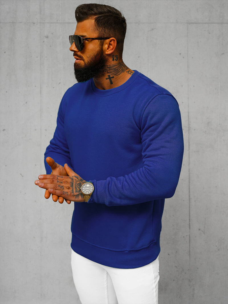Men's Sweatshirt - Cobalt OZONEE JS/2001-10Z
