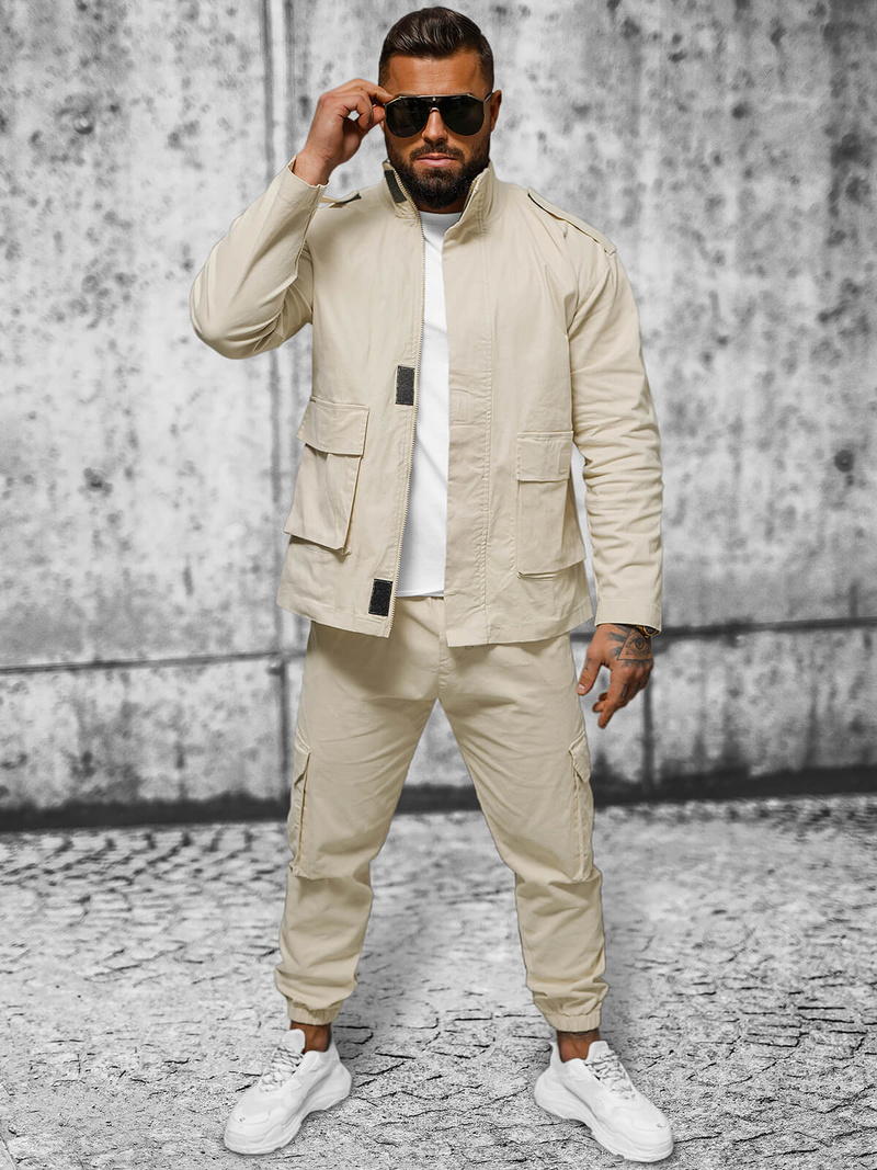 Men's Jacket - Beige OZONEE O/G3035