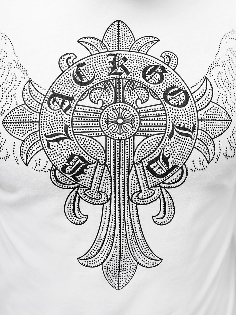 Men's T-shirt - White OZONEE NB/MT3037Z