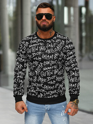 Men's Sweatshirt - Black OZONEE JS/8B1188/3
