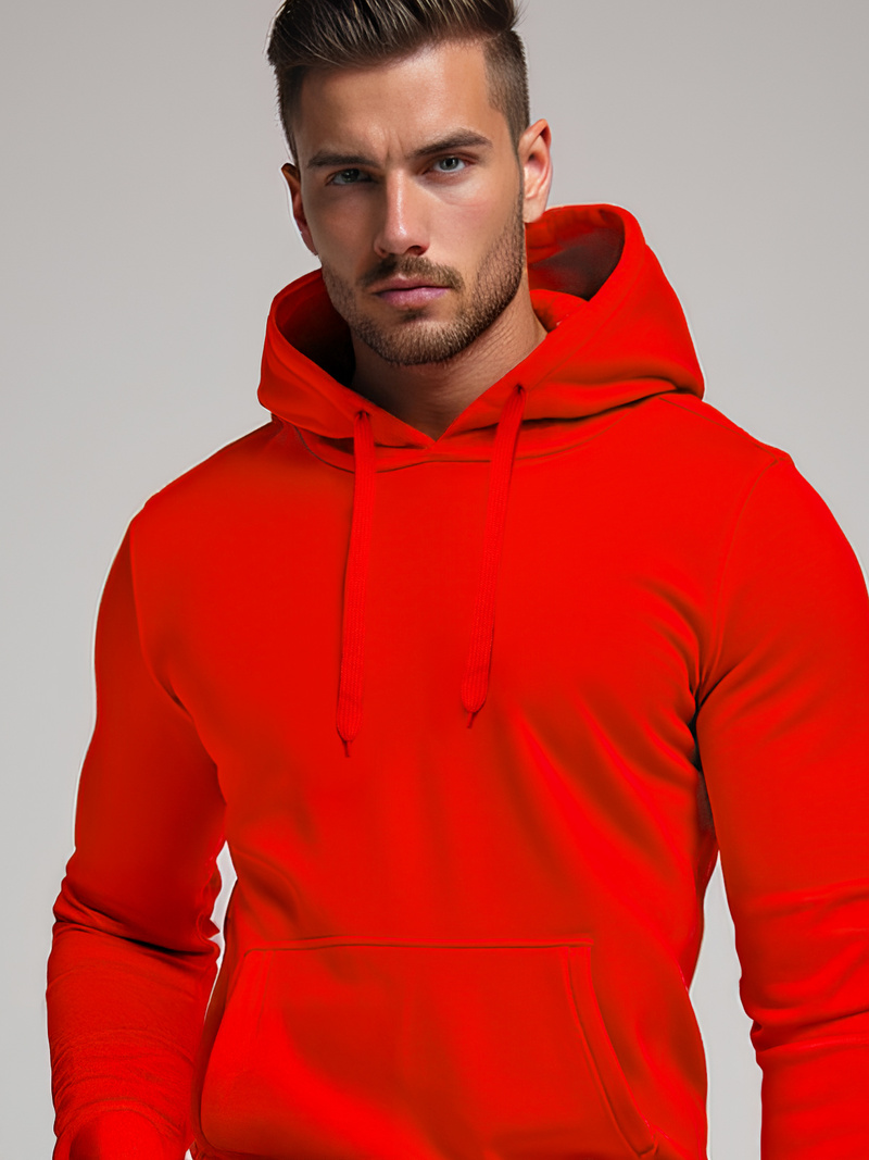 Men's Hoodie - Red OZONEE JS/2009Z