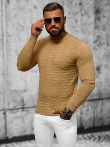 Men's Jumper - Dark-Beige OZONEE O/ZZ190137