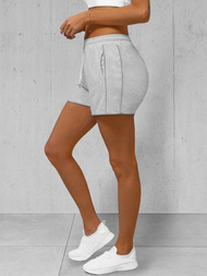 Women's sweat shorts - grey OZONEE JS/8K952/2