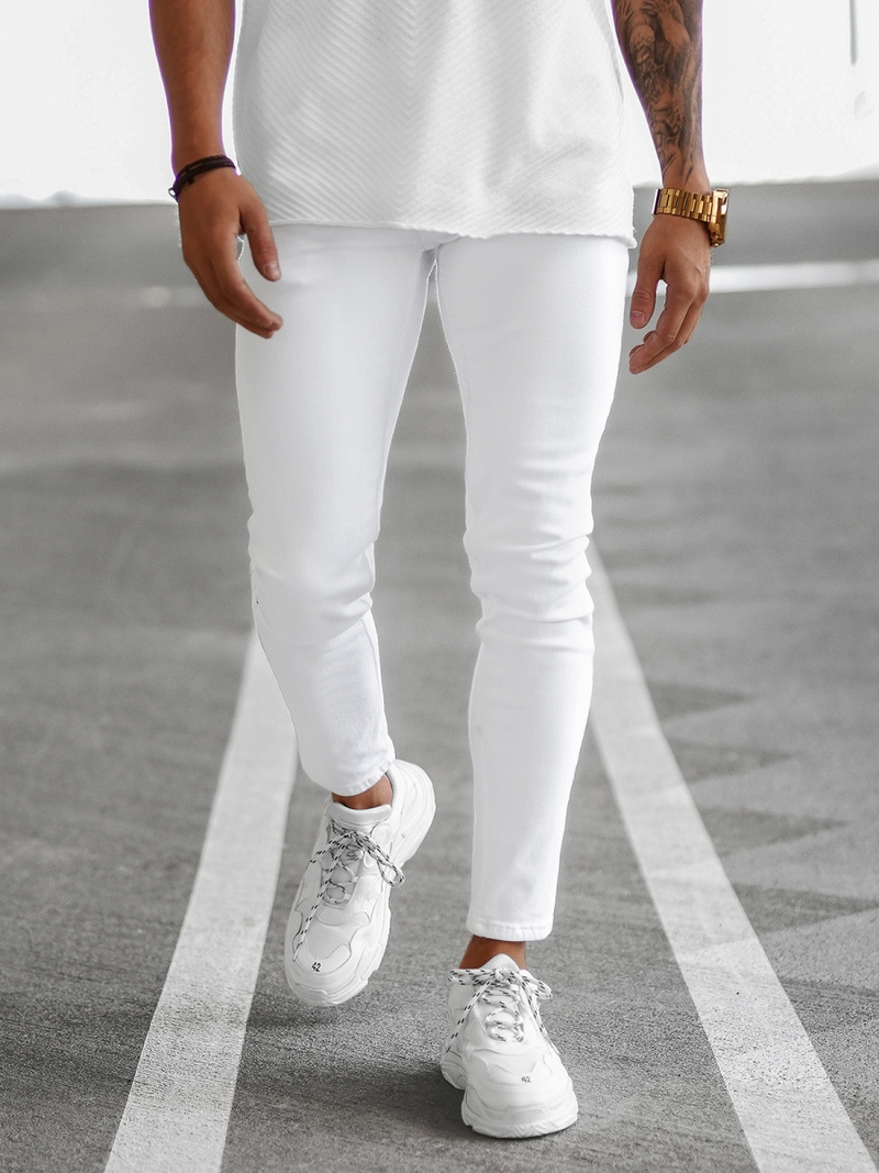 Men's Jeans - White OZONEE E/5348/01Z