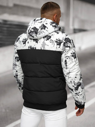 Men's Winter Jacket - White/Black OZONEE JS/31M5030/392