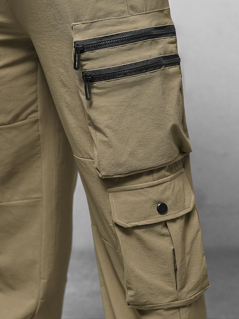 Men's Trousers - Dark Beige OZONEE O/PS5527