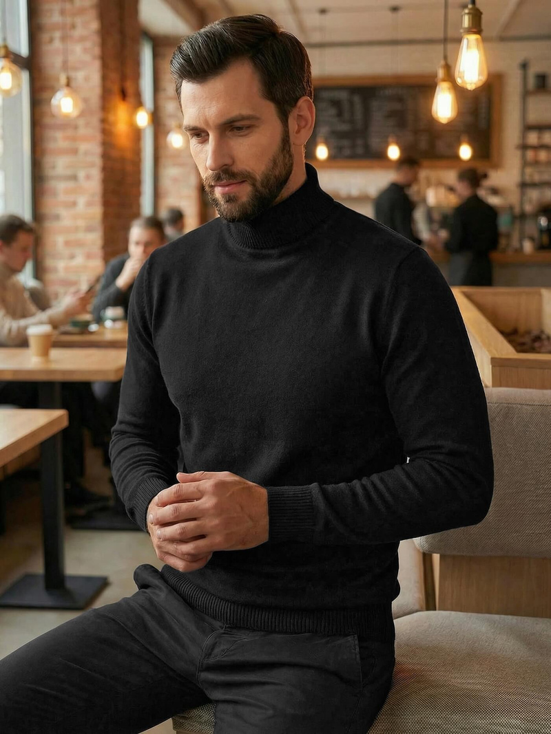 Men's Jumper - Black OZONEE JS/59B3603/3