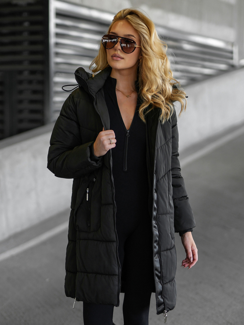 Women's Winter Jacket - Black OZONEE JS/16M9302/392