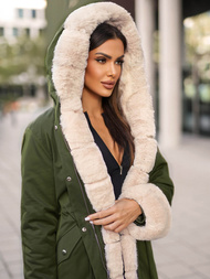 Women's Jacket - Green OZONEE JS/M763/136Z