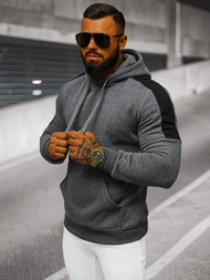 Men's Hoodie - Dark Grey OZONEE JS/8B1311/5