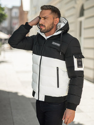 Men's Winter Jacket - Black/White OZONEE JS/31M5083/281