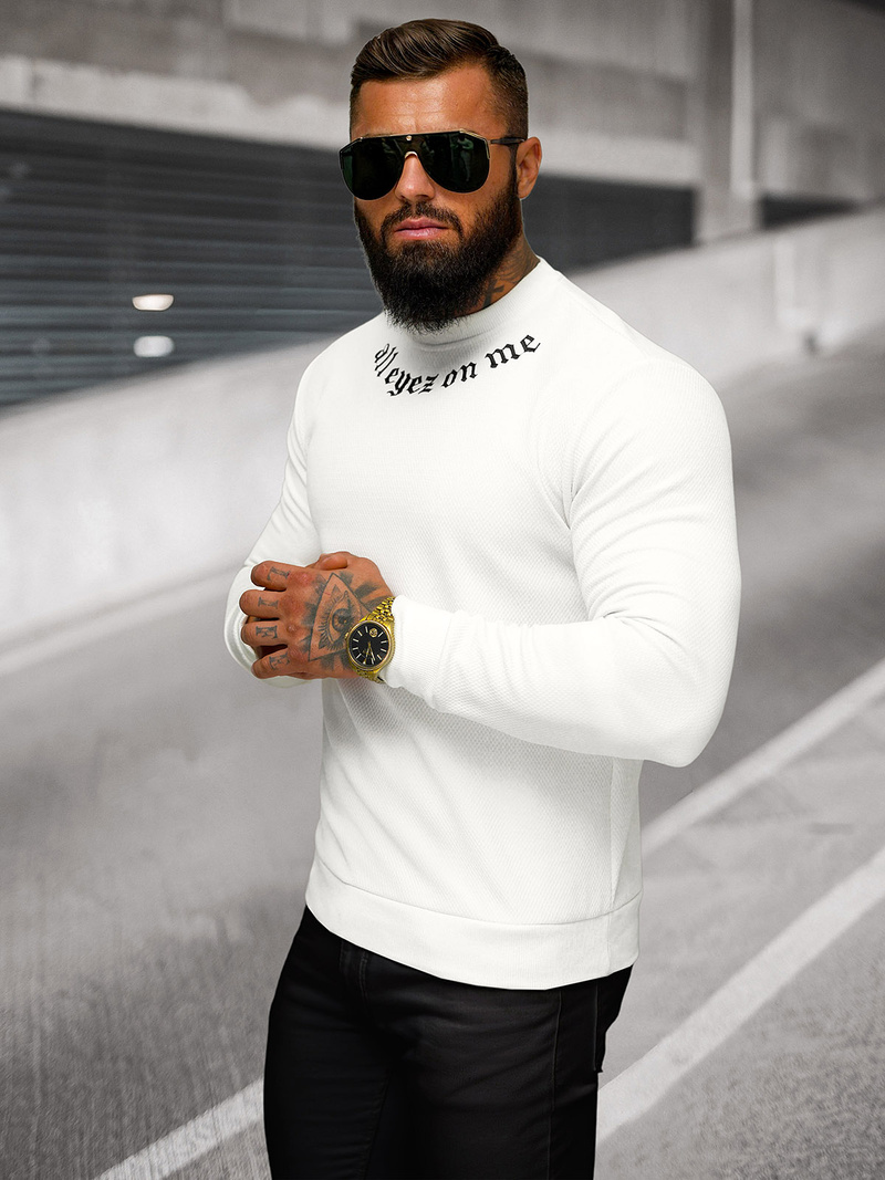 Men's Sweatshirt - White OZONEE O/P2027