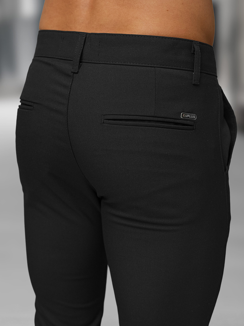 Men's Chinos - Black OZONEE DJ/5526Z