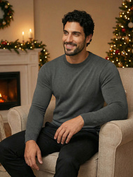 Men's Jumper - Anthracite OZONEE NB/MMB602/3Z