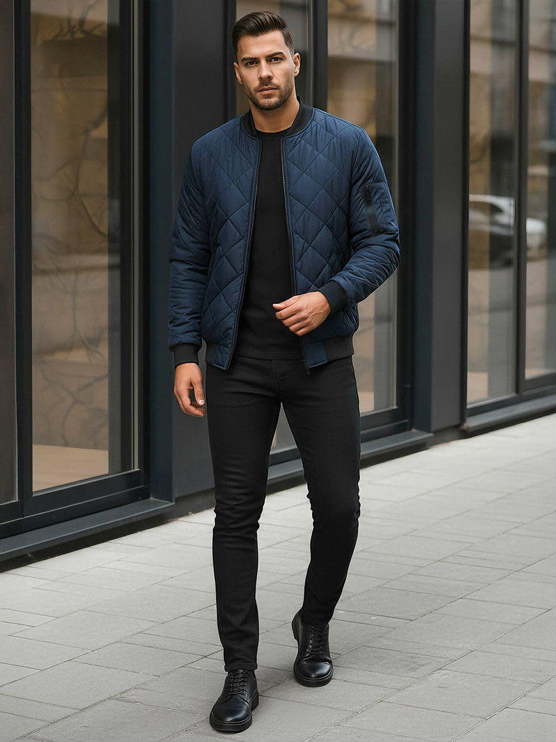 Men's Jacket - Navy blue OZONEE JS/MY01Z