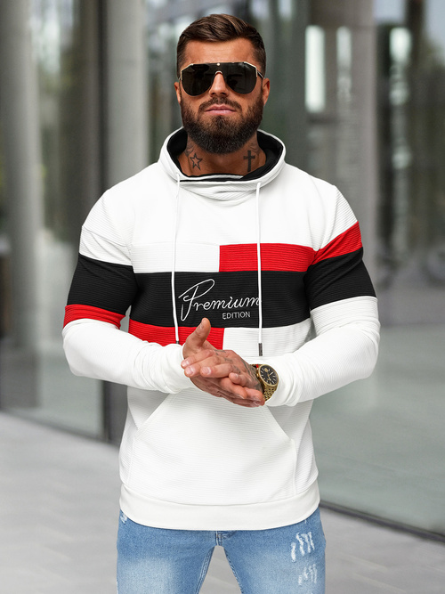 Men's Sweatshirt - White OZONEE O/B7524Z
