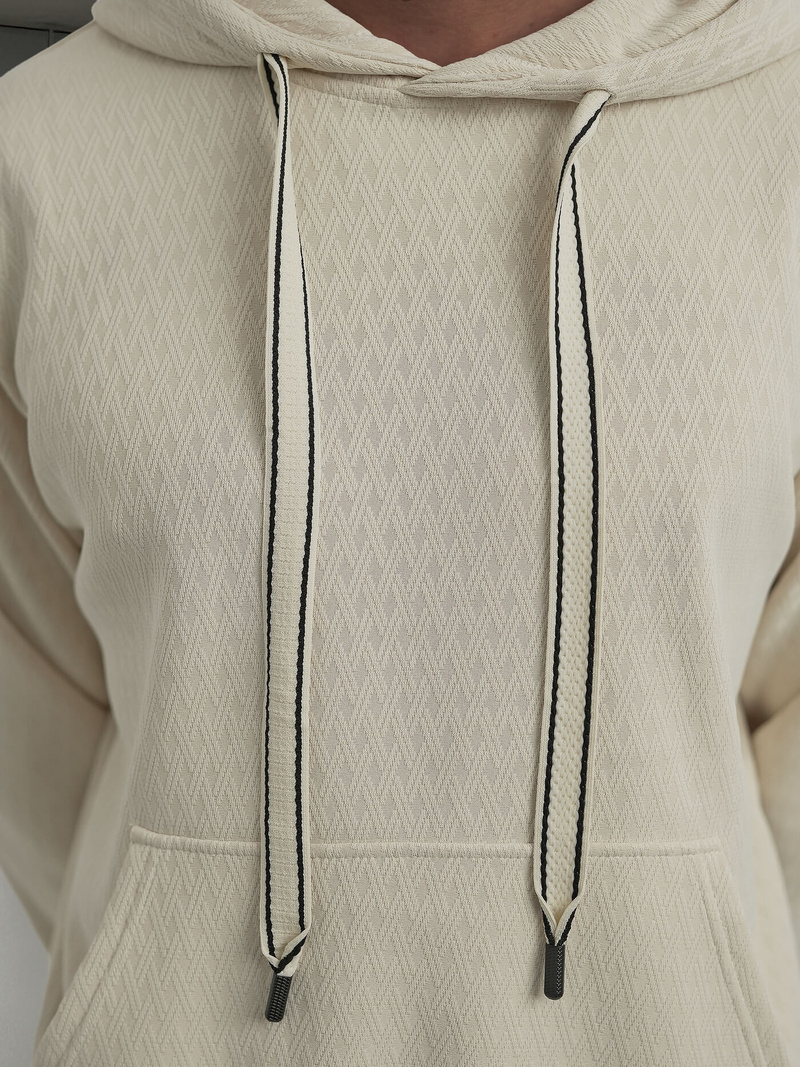 Men's Hoodie - Ecru OZONEE O/G3065