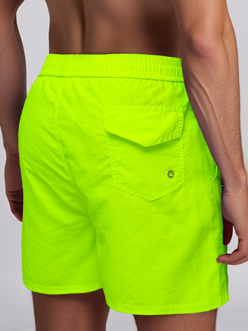 Men's Swim Shorts - Yellow-Neon OZONEE JS/XL018/81Z