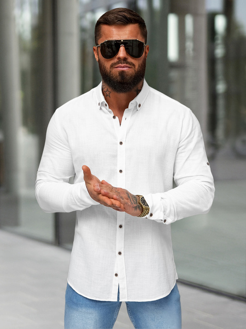 Men's Shirt - White OZONEE O/V143