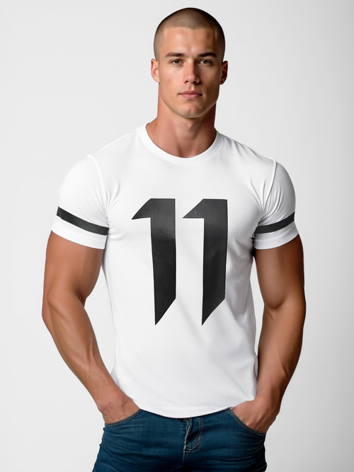 Men's T-shirt - White OZONEE O/8T1262/1Z