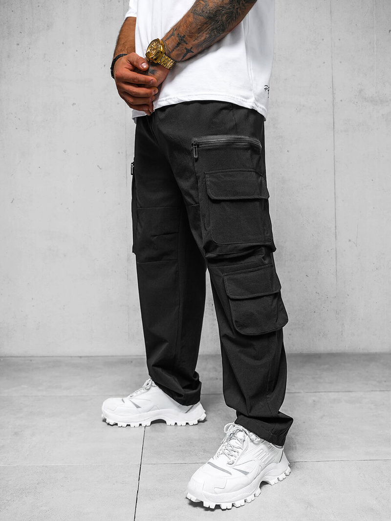 Men's trousers - black OZONEE O/PS5526