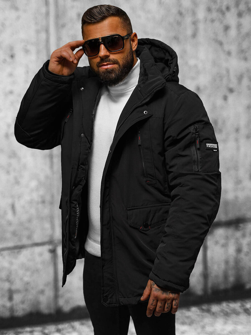 Men's Jacket - Black OZONEE JS/5M718/392