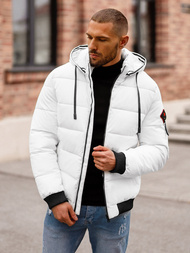 Men's Winter Jacket - White OZONEE JS/31M5031/281Z
