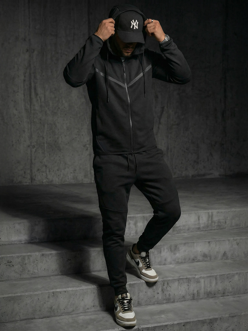Men's Tracksuit - Black OZONEE JS/8C1966/3