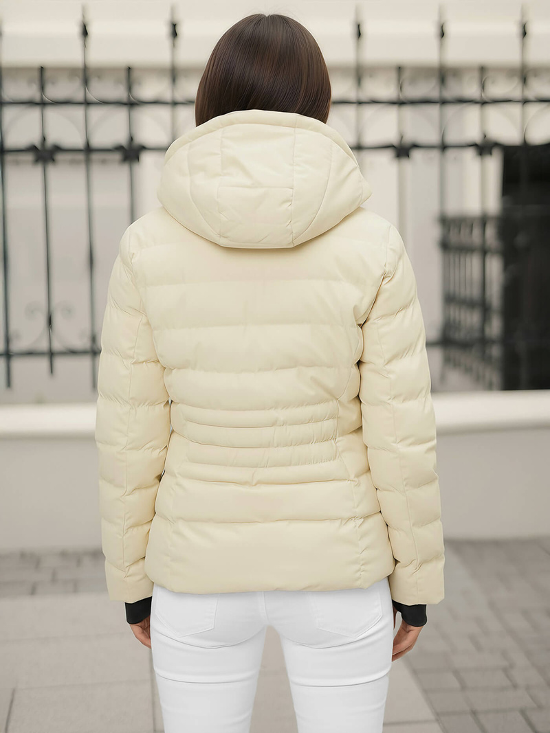 Women's Jacket - Ecru OZONEE JS/M769/281Z